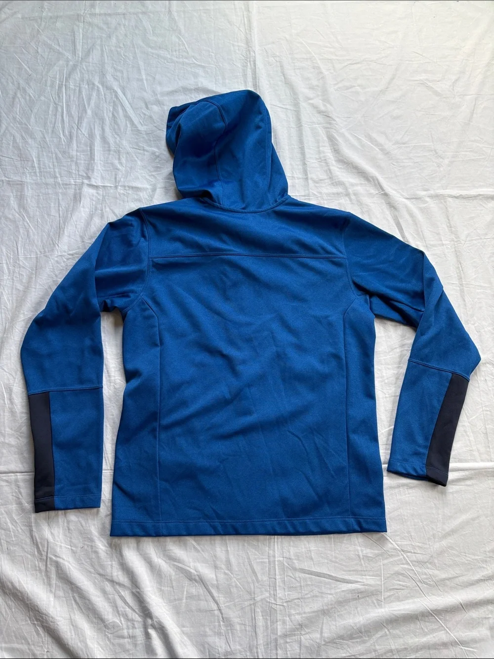 North Face Canyonlands Hooded Fleece Jacket Royal & Navy Blue Mens Medium